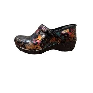 Dansko XP 2.0 Womens Multicolor Leopard Print Clogs Slip-On Shoes Size 36 6-6.5